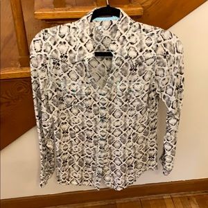 Rock 47 by Wrangler snake print snap shirt